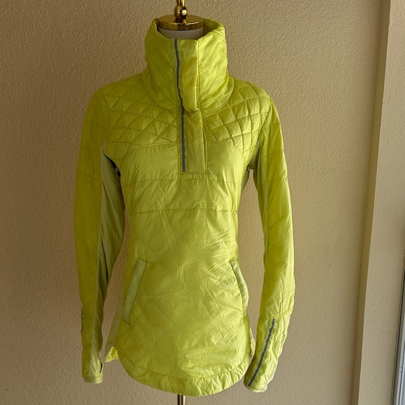 lululemon athletica Neon Yellow What the Fluff Pullover Jacket - Picture 6 of 14